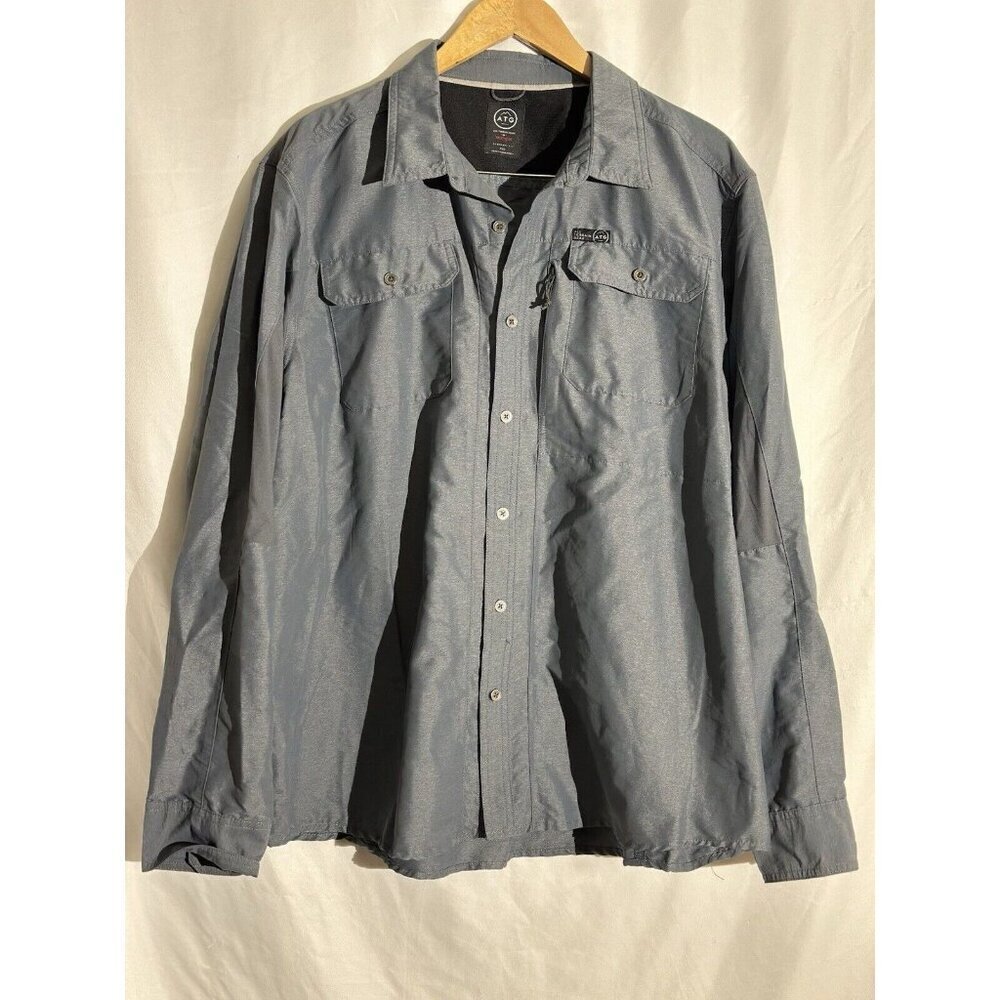 ATG by Wrangler Men's Long Sleeve Mixed Material Shirt Size XXL